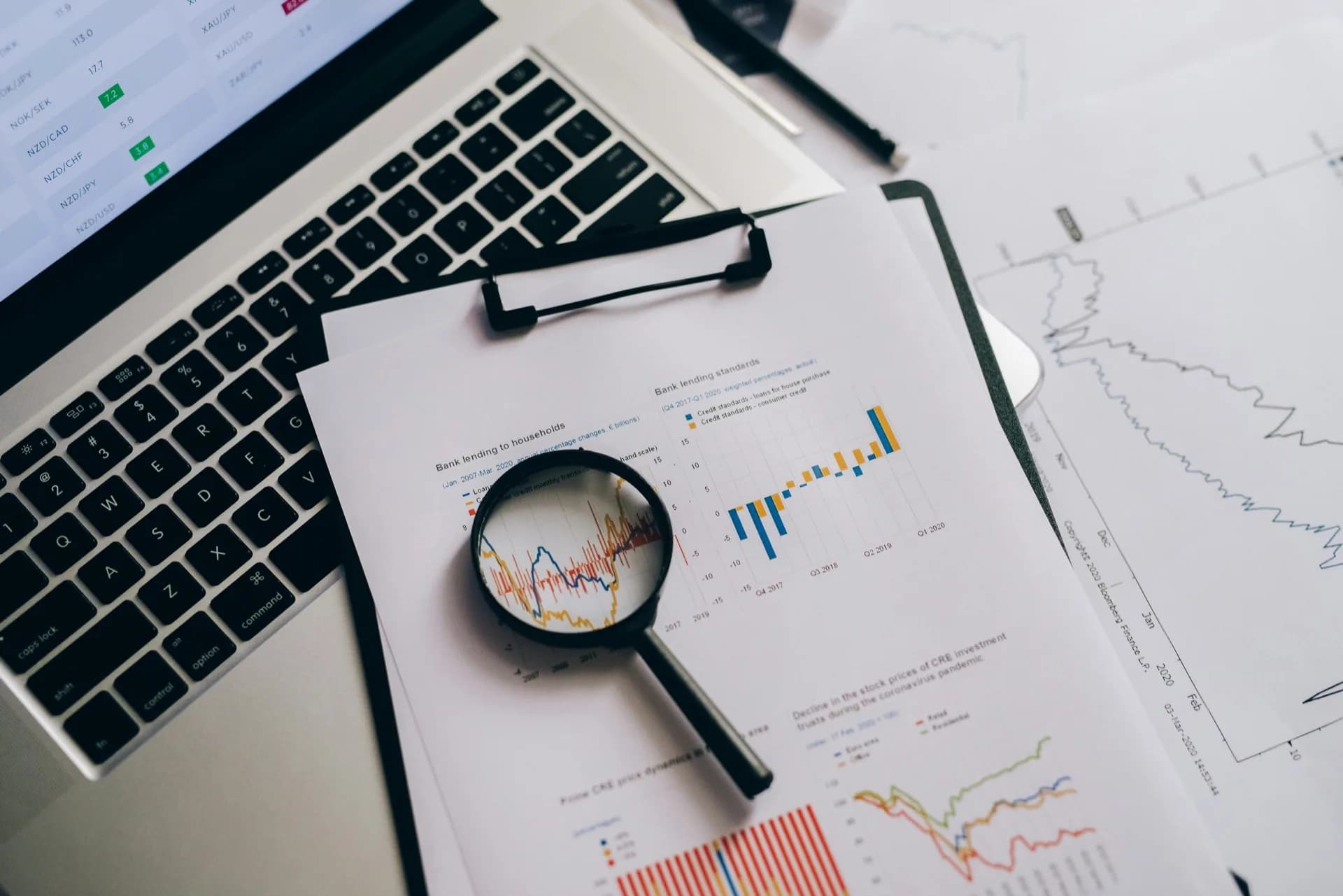 Magnifying glass on statistical data (Leeloo The First, Pexels)